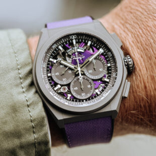 Новый цвет механизма Zenith DEFY 21 Ultraviolet