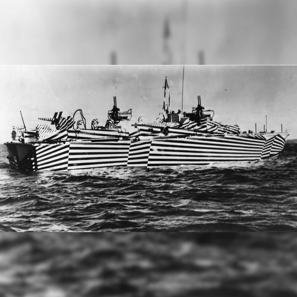 Ломаный узор Razzle Dazzle искажал очертания кораблей во время Первой мировой войны
